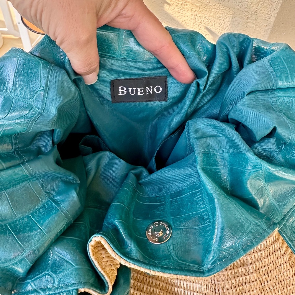 Bueno, Woven Straw Beach Bag - Picture 4 of 11